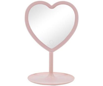 Akcesoria pielęgnacyjne INNOGIO GIOperfect Pink Heart- Lusterko kosmetyczne różowe serce